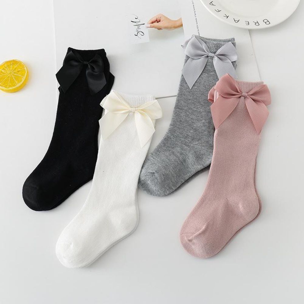✨2 /$45✨ Knee High Socks w/ Bows on sides Set of 4